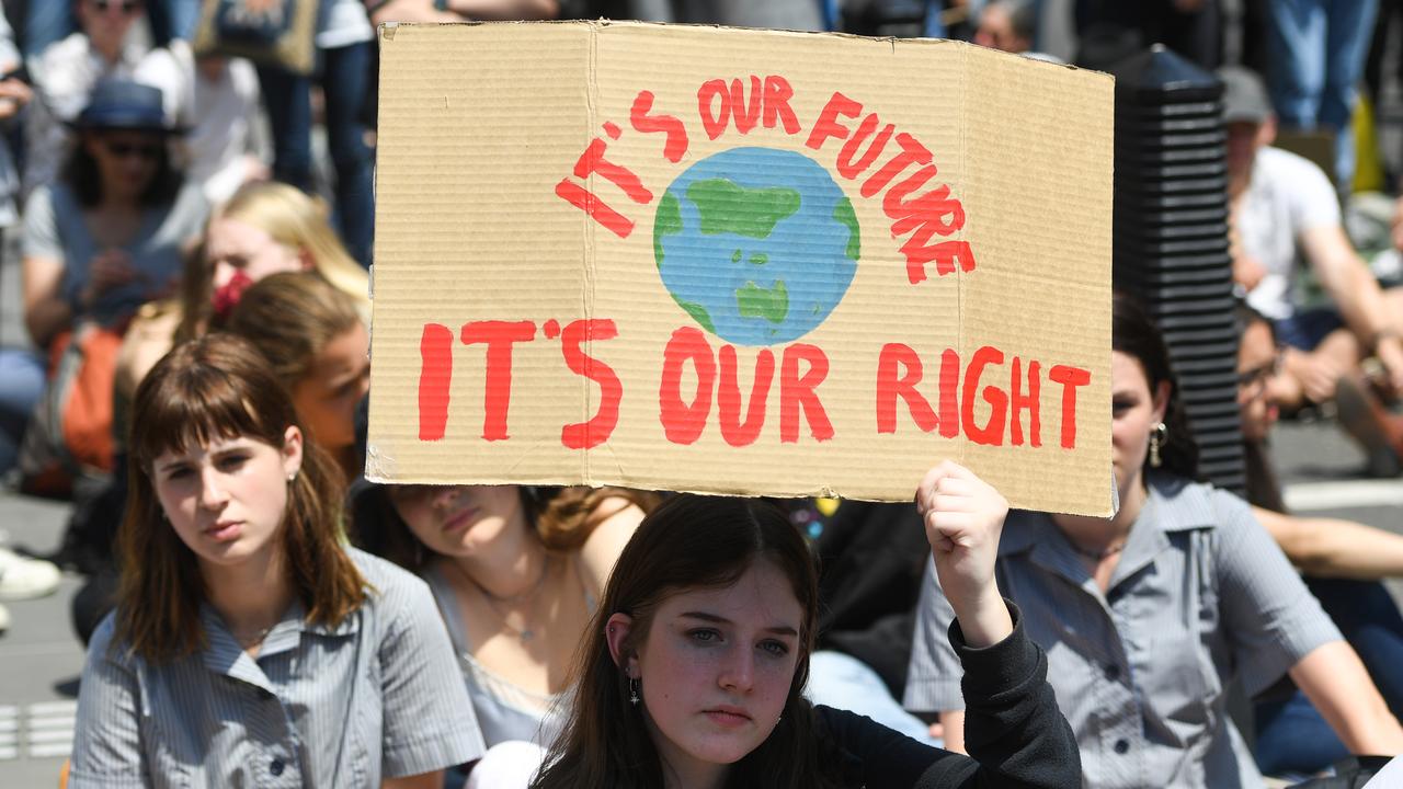 Many people want Australia to do more to tackle climate change, including students who took part in a School Strike for Climate Australia protest in November 29, 2019. Picture: AAP Image