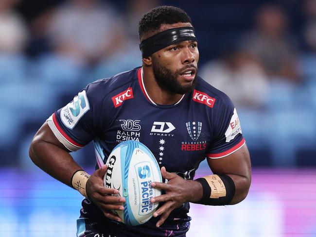 Filipo Daugunu scored in the 79th minute to seal victory for the Rebels. Picture: Getty Images