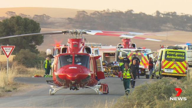 The horror crash took place on Tuesday near Everard Central in South Australia. Picture: 7 NEWS