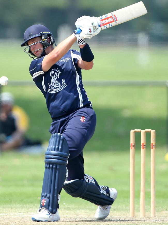 Evan Gulbis in action for Carlton.