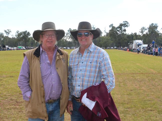 Jeff and Justin at the Australian Polocrosse Nationals tournament held in Chinchilla on June 28, 2024.