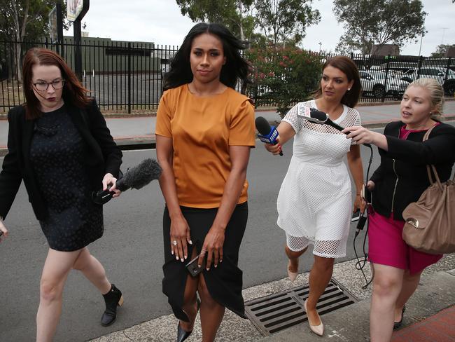 Paulini Curuenavuli arrives at Mount Druitt Local Court this morning. Picture: Jane Dempster/AAP