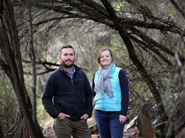 Daniel and Simone Hackett are the proponents of a luxury camp on Halls Island in the Walls of Jerusalem. Picture: CHRIS KIDD