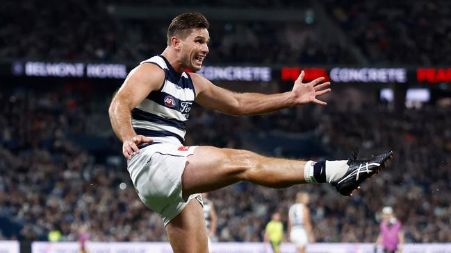 Tom Hawkins has been picked in the VFL. Picture: Michael Willson/AFL Photos via Getty Images