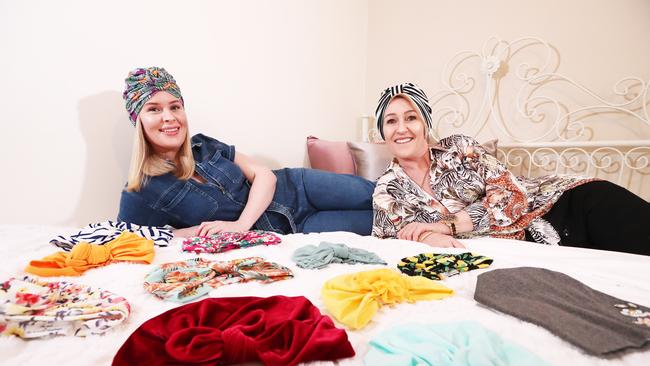 Sam Corbett and her daughter Tayla are on a mission to help women suffering from cancer and alopecia. Photograph: Jason O'Brien