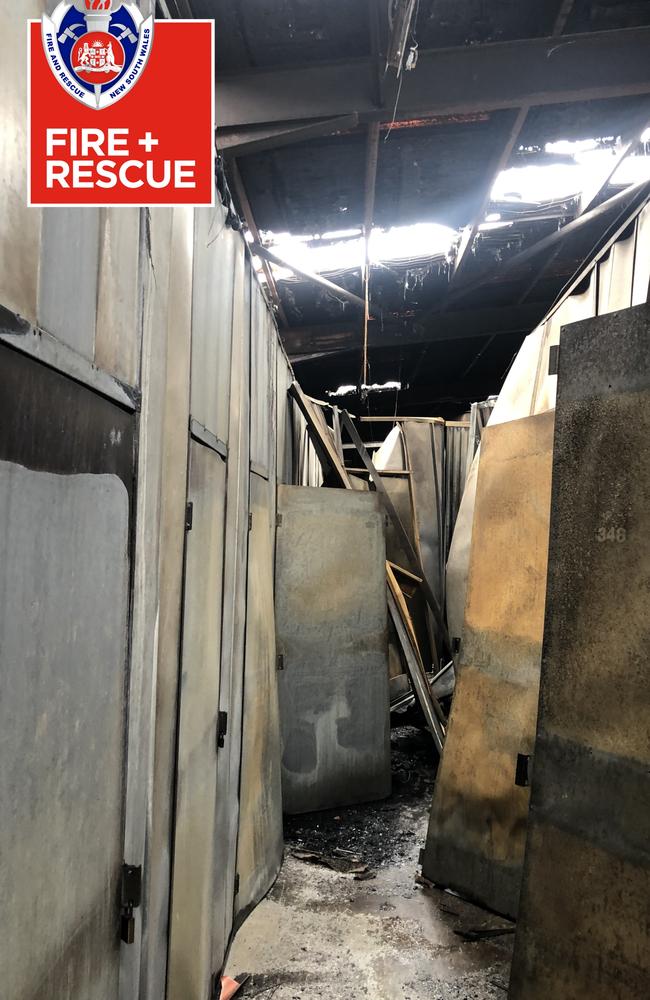 Damage following the fire. Picture: NSW Fire &amp; Rescue.