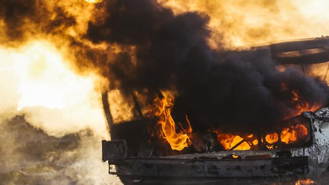 Emergency services responded after multiple car fires were reported at Surfers Paradise. File image.