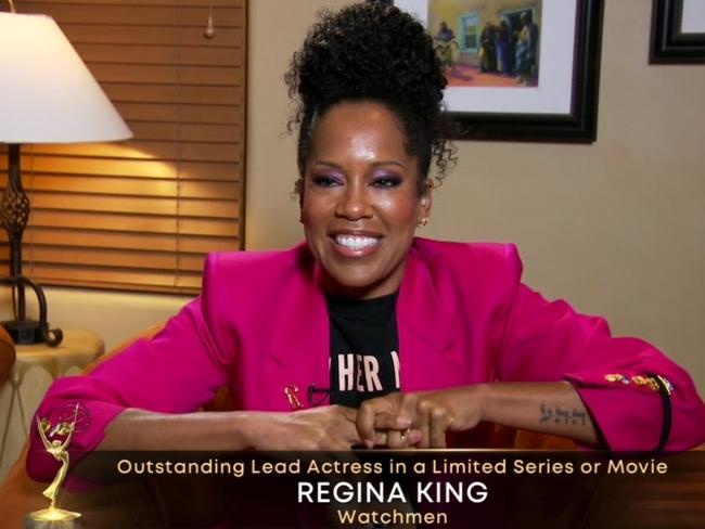 Regina King made a statement with her T-shirt, which carried the image of Breonna Taylor.