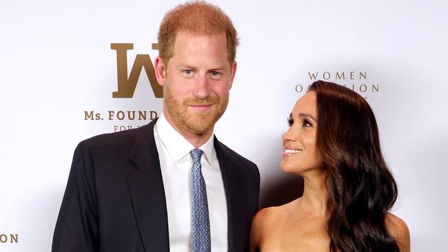 NEW YORK, NEW YORK - MAY 16: Prince Harry, Duke of Sussex and Meghan, The Duchess of Sussex attend the Ms. Foundation Women of Vision Awards: Celebrating Generations of Progress & Power at Ziegfeld Ballroom on May 16, 2023 in New York City. (Photo by Kevin Mazur/Getty Images Ms. Foundation for Women)