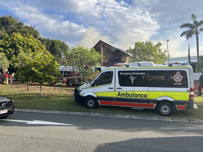 A house fire at Miami on the Gold Coast. Picture: QAS.