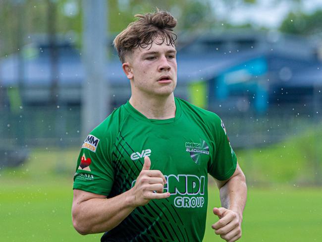 Townsville Blackhawks Cyril Connell Cup U17s train during the 2024 pre-season. Cooper Cox. Picture: Clancy Blacklock / Blackhawks Media