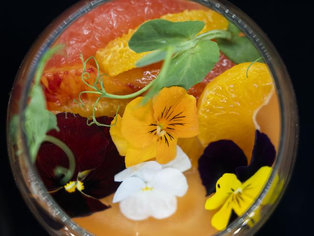 Cielo Dessert Co’s desserts include this trifle in a glass that looks like a terrarium. Picture: Matthew Vasilescu