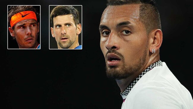 Nick Kyrgios and Nadal Djokovic