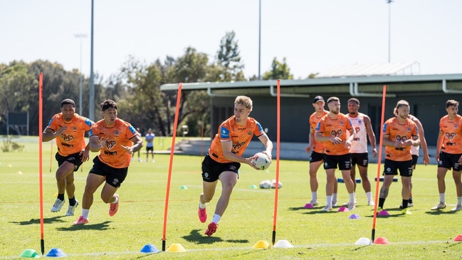 Lachlan Galvin is one Tiger who has impressed at pre-season training. Picture: Wests Tigers