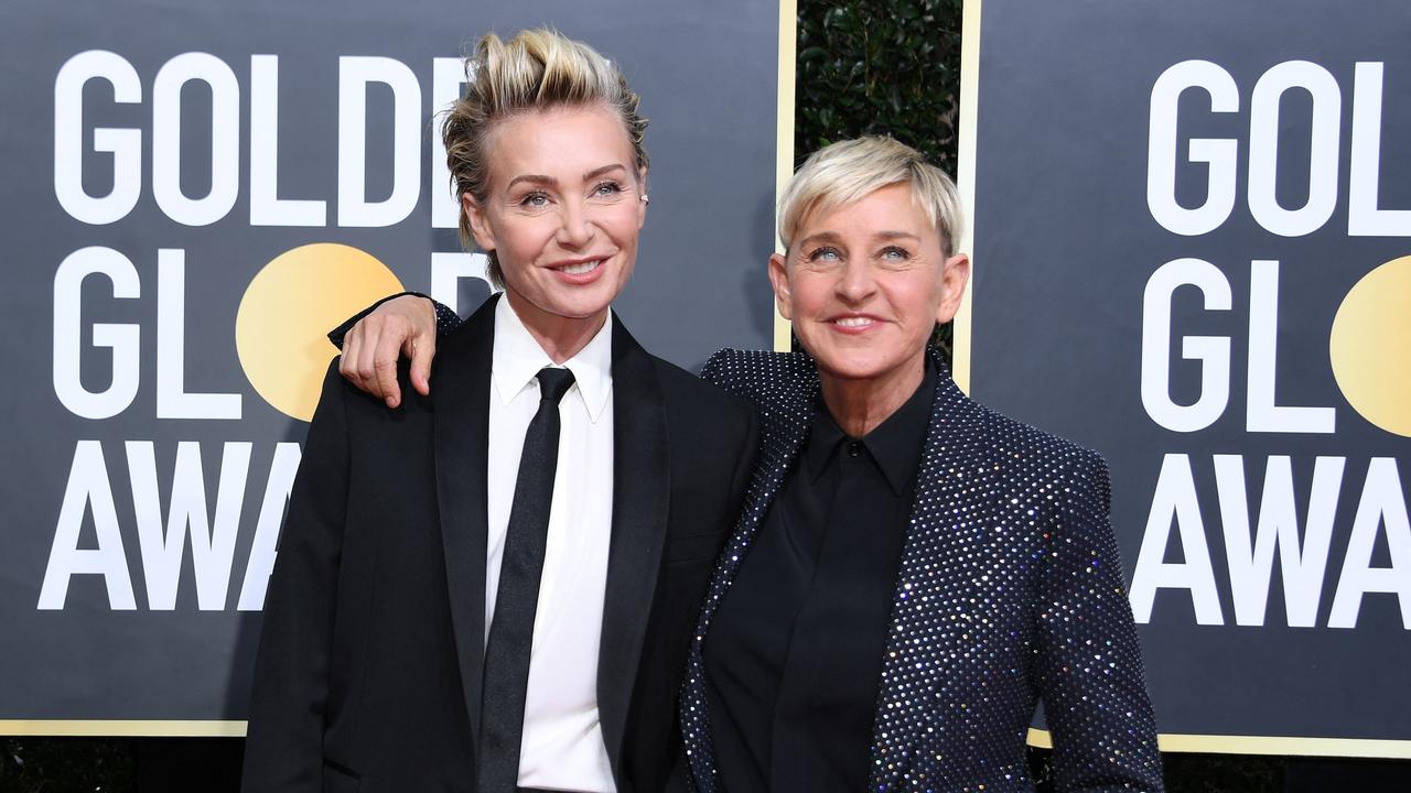 DeGeneres with her wife, actress Portia de Rossi. Photo: VALERIE MACON / AFP.