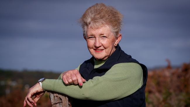 Lorraine Rosenberg at her Willunga Hill farm. Picture: Matt Turner