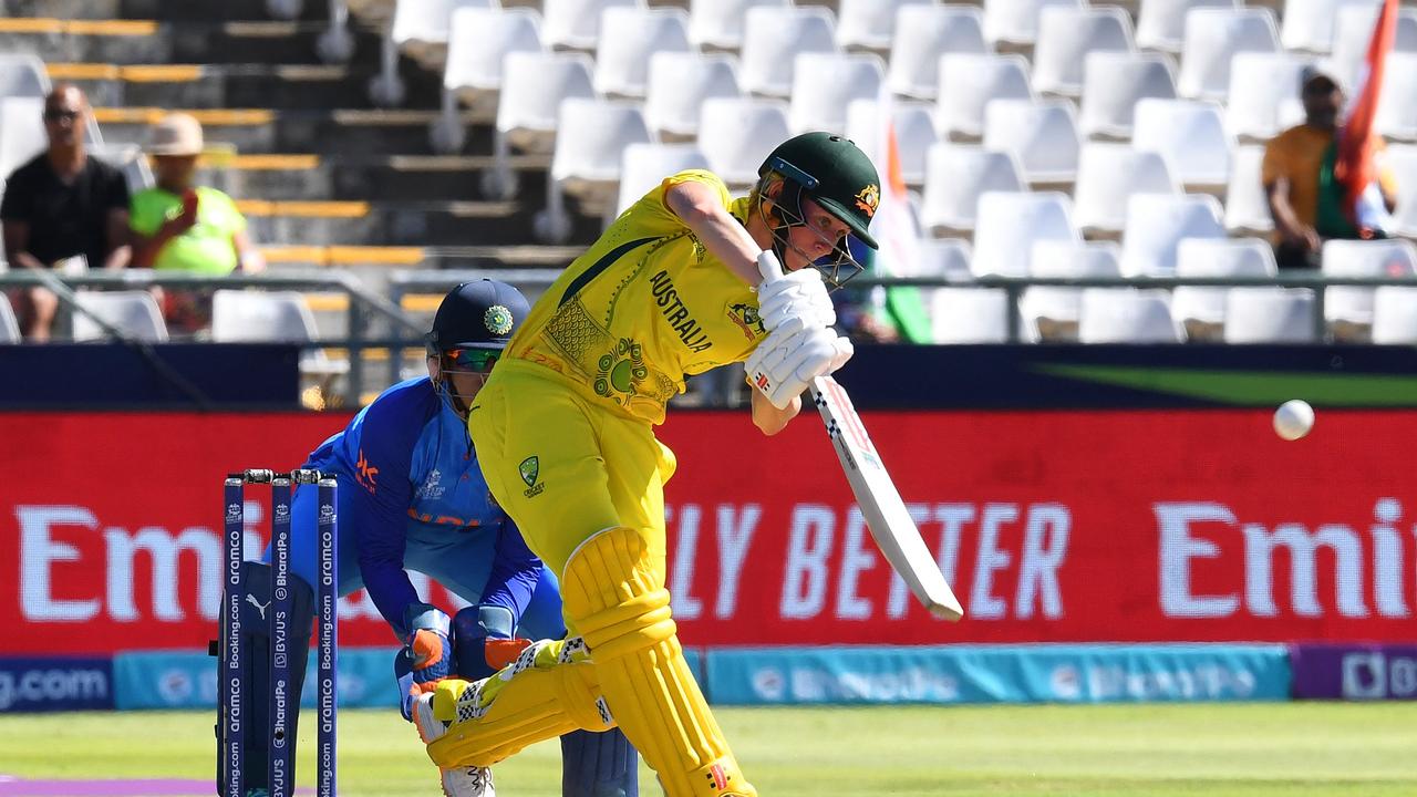 Beth Mooney set up Australia’s innings with yet another half-century. Picture; Rodger Bosch/AFP