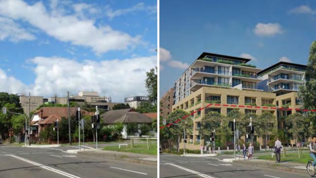 Arthur St: current and potential new housing.