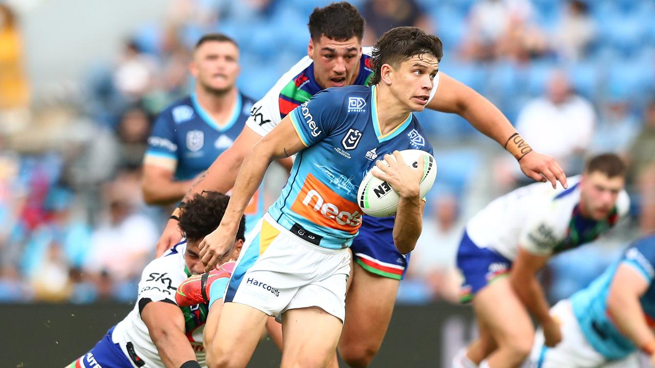 Jayden Campbell has had an outstanding rookie season in the NRL. Picture: Chris Hyde/Getty Images