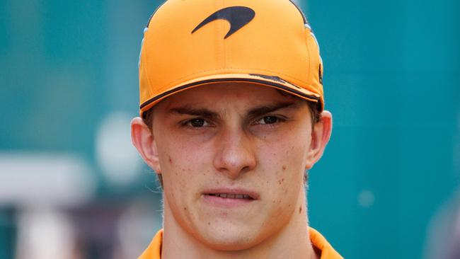 McLaren's Australian driver Oscar Piastri looks on at the Spa-Francorchamps circuit in Spa on July 25. Picture: AFP