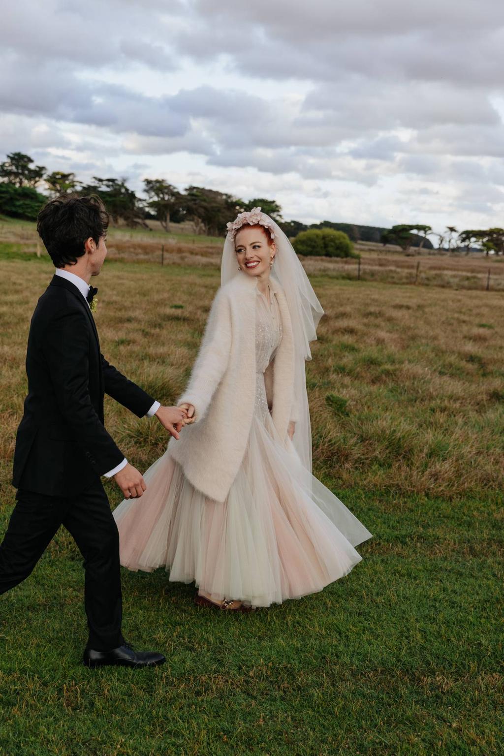 Emma in a Mini Dress for her Constellation Inspired Wedding at Homme House