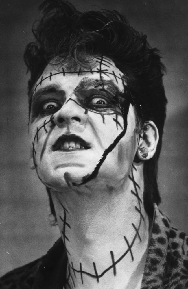 Russell Crowe, pictured here in a 1987 New Zealand production, is one of many stars to have graced the Rocky Horror stage.