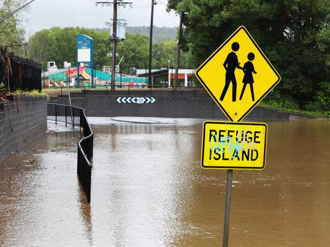 Lismore city centre and surrounds under floodwaters ahead of Cyclone Alfred. Picture: Matrix/ Nathan Smith