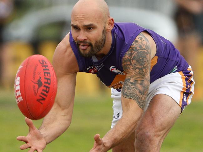 Steve Kennedy in action for Altona in the WRFL. Picture: Local Legends Photography