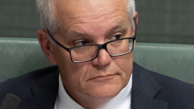 CANBERRA, AUSTRALIA - NewsWire Photos MARCH 29, 2023: Former PM Scott Morrison during Question Time in the House of Representatives in Parliament House Canberra.Picture: NCA NewsWire / Gary Ramage