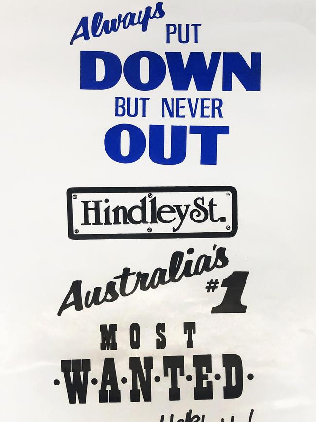 Hindley Street Poster from 25-30 years ago -