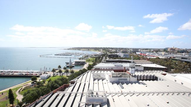 The view from the Crowne Plaza roof. Picture: Alan Barber