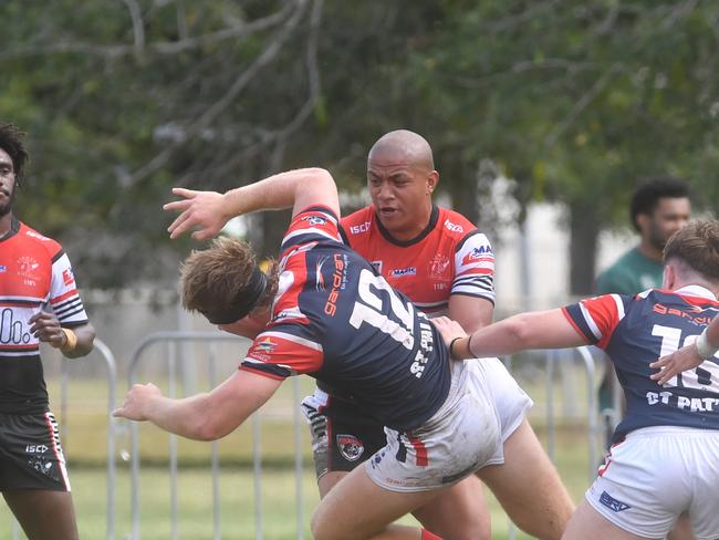 Kirwan State High School hosts St Patrick's College, Mackay, in round 1 of the 2025 Aaron Payne Cup. Picture: Evan Morgan