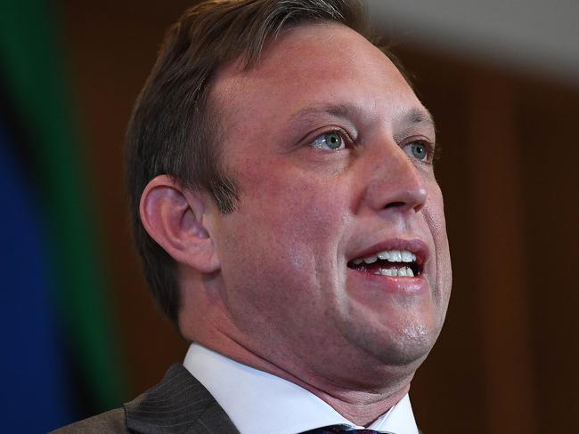 BRISBANE, AUSTRALIA - NewsWire Photos - JUNE 30, 2021.Queensland Deputy Premier Steven Miles speaks during a Covid update press conference. Queensland has gone into a 3-day lockdown due a Covid outbreak.Picture: NCA NewsWire / Dan Peled