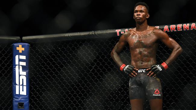 Israel Adesanya is keen to get back in the octagon. Picture: Harry How/Getty Images