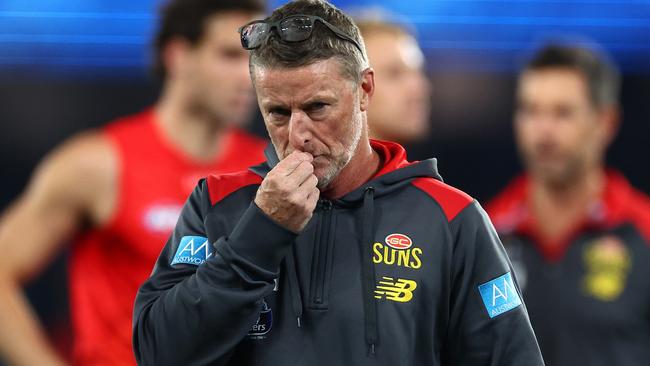 Damien Hardwick was furious with his players. Picture: Quin Rooney/Getty Images