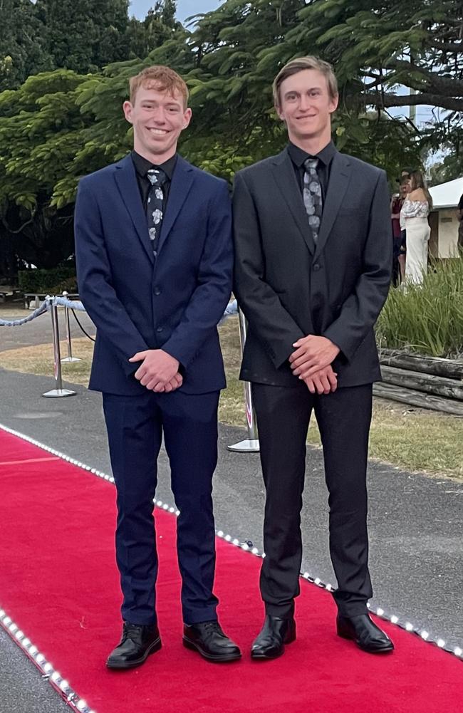 Wyatt Delisser and Thomas May at the Victory College formal on Friday June 21, 2024.