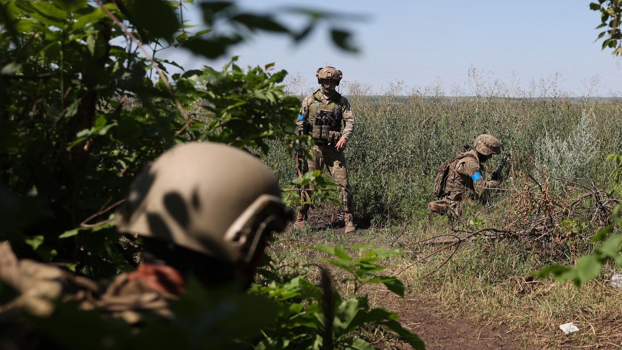 Russian landmines are a huge risk on recaptured land as Ukraine advances. Picture: AFP