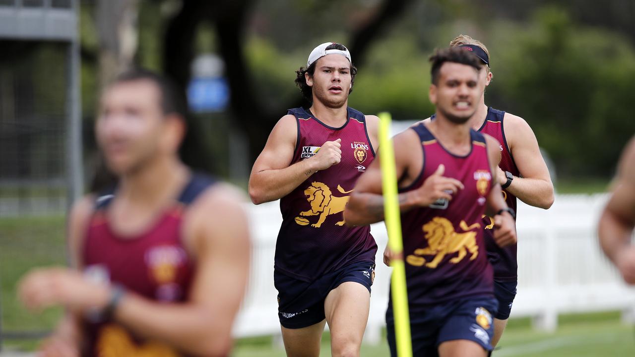 Cam Rayner (centre) has worked hard in his recovery from a ruptured ACL. Picture: Image/Josh Woning