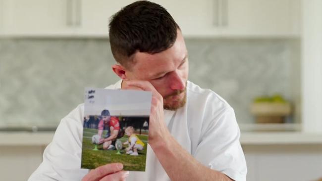 Damien Cook gets emotional in his farewell video.