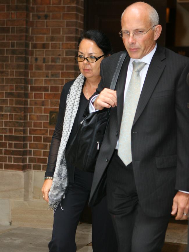 Nigel and his wife Jan leave the Supreme Court in Sydney in 2013, after the murder trial for their son Eli.