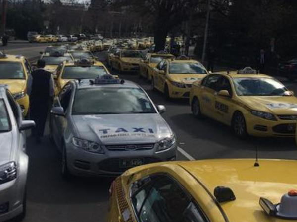 Chaos as trams and taxis strike