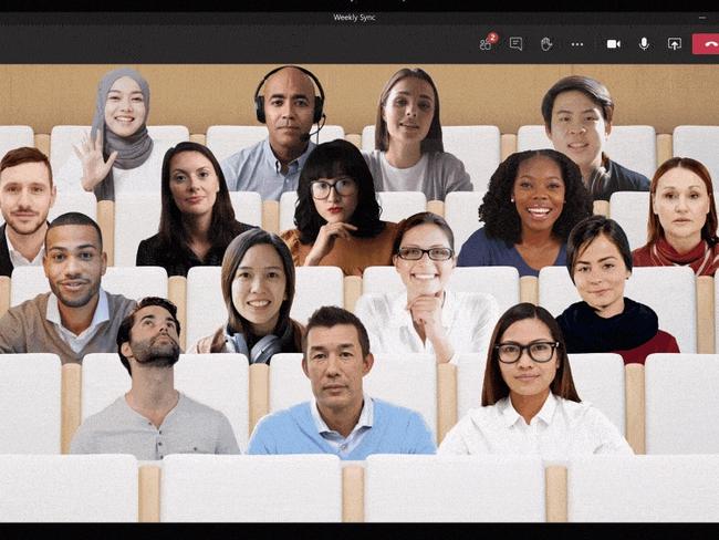 Together Mode has been found to reduce online meeting fatigue. Picture: Supplied