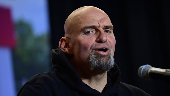 Democratic candidate for the US Senate John Fetterman’s llead in opinion polls had already narrowed before the showdown. Picture: AFP