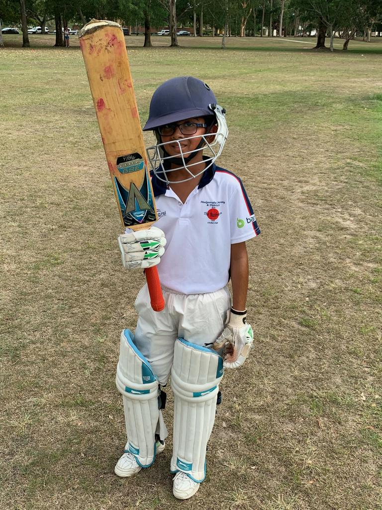 Mudgeeraba junior Ishaan Sandhu was the leading wicket taker. Picture: Supplied