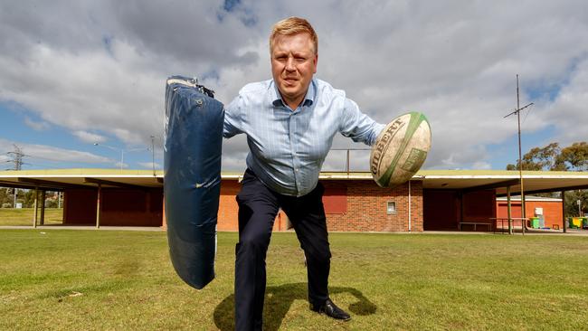 Footscray Rugby Union Club president Thomas Gulliver is excited a new pavilion will get built at Henry Turner Oval. Picture: Mark Dadswell.