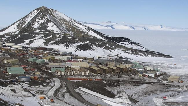 McMurdo Station, the US base on Antarctica. 