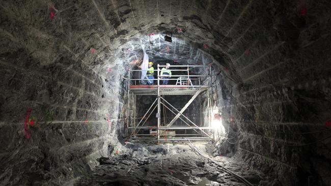 Inside the nuclear waste storage facility Olkiluoto in Finland.