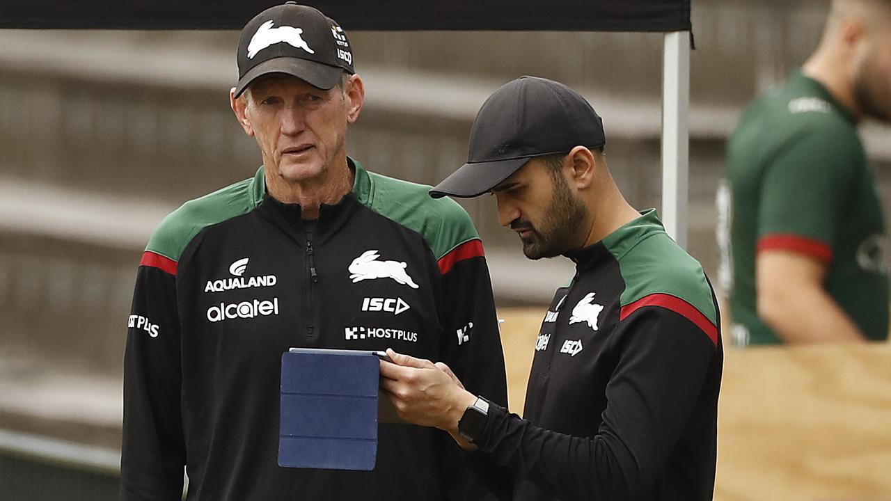 The Rabbitohs hope Wayne Bennett will stay. Picture: Ryan Pierse/Getty Images