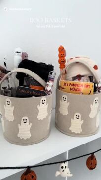 Boo Baskets for kids are a thing now