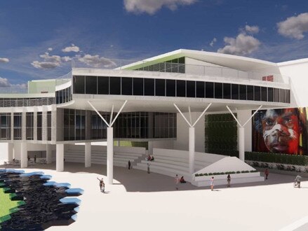 Concept design of the New Darwin council Civic centre, to be completed in late 2024. Picture: Supplied.